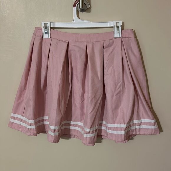 Hot Topic Pink Pleated Skirt - Picture 1 of 5